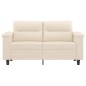 vidaXL 2-Sitzer-Sofa Beige 120 cm Mikrofasergewebe vidaXL 2-Sitzer-Sofa Beige 120 cm Mikrofasergewebe