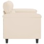vidaXL 2-Sitzer-Sofa Beige 120 cm Mikrofasergewebe vidaXL 2-Sitzer-Sofa Beige 120 cm Mikrofasergewebe