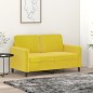 vidaXL 2-Sitzer-Sofa Gelb 120 cm Samt vidaXL 2-Sitzer-Sofa Gelb 120 cm Samt
