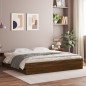vidaXL Bettgestell mit Schubladen Braun Eichen-Optik 180x200 cm vidaXL Bettgestell mit Schubladen Braun Eichen-Optik 180x200 cm