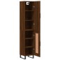 Highboard Braun Eichen-Optik 34,5x34x180 cm Holzwerkstoff Highboard Braun Eichen-Optik 34,5x34x180 cm Holzwerkstoff
