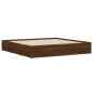 vidaXL Bettgestell mit Schubladen Braun Eichen-Optik 180x200 cm vidaXL Bettgestell mit Schubladen Braun Eichen-Optik 180x200 cm