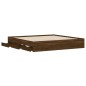vidaXL Bettgestell mit Schubladen Braun Eichen-Optik 180x200 cm vidaXL Bettgestell mit Schubladen Braun Eichen-Optik 180x200 cm