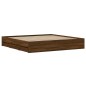 vidaXL Bettgestell mit Schubladen Braun Eichen-Optik 180x200 cm vidaXL Bettgestell mit Schubladen Braun Eichen-Optik 180x200 cm