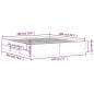 vidaXL Bettgestell mit Schubladen Schwarz 180x200 cm Holzwerkstoff vidaXL Bettgestell mit Schubladen Schwarz 180x200 cm Holzwerkstoff