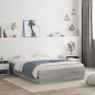 vidaXL Bettgestell mit Schubladen Grau Sonoma 120x200 cm Holzwerkstoff vidaXL Bettgestell mit Schubladen Grau Sonoma 120x200 cm Holzwerkstoff