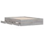 vidaXL Bettgestell mit Schubladen Grau Sonoma 120x200 cm Holzwerkstoff vidaXL Bettgestell mit Schubladen Grau Sonoma 120x200 cm Holzwerkstoff