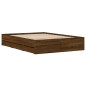 vidaXL Bettgestell mit Schubladen Braun Eichen-Optik 120x190 cm vidaXL Bettgestell mit Schubladen Braun Eichen-Optik 120x190 cm