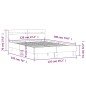 vidaXL Bettgestell mit Kopfteil Sonoma-Eiche 120x190 cm Holzwerkstoff vidaXL Bettgestell mit Kopfteil Sonoma-Eiche 120x190 cm Holzwerkstoff