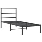vidaXL Bettgestell mit Kopfteil Metall Schwarz 80x200 cm vidaXL Bettgestell mit Kopfteil Metall Schwarz 80x200 cm