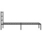 vidaXL Bettgestell mit Kopfteil Metall Schwarz 80x200 cm vidaXL Bettgestell mit Kopfteil Metall Schwarz 80x200 cm