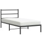 vidaXL Bettgestell mit Kopfteil Metall Schwarz 107x203 cm vidaXL Bettgestell mit Kopfteil Metall Schwarz 107x203 cm