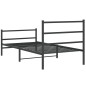 vidaXL Bettgestell mit Kopf- und Fußteil Metall Schwarz 100x190 cm vidaXL Bettgestell mit Kopf- und Fußteil Metall Schwarz 100x190 cm