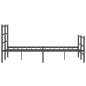 vidaXL Bettgestell mit Kopf- und Fußteil Metall Schwarz 120x190 cm vidaXL Bettgestell mit Kopf- und Fußteil Metall Schwarz 120x190 cm