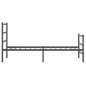 vidaXL Bettgestell mit Kopf- und Fußteil Metall Schwarz 90x190 cm vidaXL Bettgestell mit Kopf- und Fußteil Metall Schwarz 90x190 cm