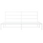 vidaXL Bettgestell mit Kopfteil Metall Weiß 183x213 cm vidaXL Bettgestell mit Kopfteil Metall Weiß 183x213 cm