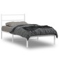 vidaXL Bettgestell mit Kopfteil Metall Weiß 107x203 cm vidaXL Bettgestell mit Kopfteil Metall Weiß 107x203 cm