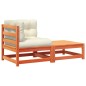 vidaXL Garten-Ecksofa mit Kissen und Hocker vidaXL Garten-Ecksofa mit Kissen und Hocker