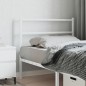vidaXL Kopfteil Metall Weiß 107 cm