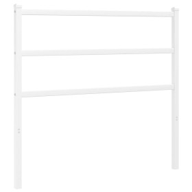 vidaXL Kopfteil Metall Weiß 107 cm