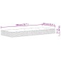 vidaXL Matratze Bonnell-Federkern Mittel 90x200 cm vidaXL Matratze Bonnell-Federkern Mittel 90x200 cm