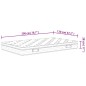vidaXL Matratze Taschenfederkern Medium Plus 120x200 cm vidaXL Matratze Taschenfederkern Medium Plus 120x200 cm