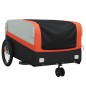 vidaXL Fahrradanhänger Schwarz und Orange 45 kg Eisen vidaXL Fahrradanhänger Schwarz und Orange 45 kg Eisen