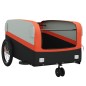 vidaXL Fahrradanhänger Schwarz und Orange 45 kg Eisen vidaXL Fahrradanhänger Schwarz und Orange 45 kg Eisen