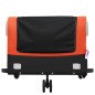 vidaXL Fahrradanhänger Schwarz und Orange 45 kg Eisen vidaXL Fahrradanhänger Schwarz und Orange 45 kg Eisen