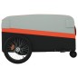 vidaXL Fahrradanhänger Schwarz und Orange 45 kg Eisen vidaXL Fahrradanhänger Schwarz und Orange 45 kg Eisen