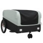 vidaXL Fahrradanhänger Schwarz und Grau 45 kg Eisen vidaXL Fahrradanhänger Schwarz und Grau 45 kg Eisen