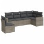 vidaXL 6-tlg. Garten-Sofagarnitur mit Kissen Grau Poly Rattan vidaXL 6-tlg. Garten-Sofagarnitur mit Kissen Grau Poly Rattan