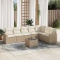 vidaXL 8-tlg. Garten-Sofagarnitur mit Kissen Beige Poly Rattan vidaXL 8-tlg. Garten-Sofagarnitur mit Kissen Beige Poly Rattan