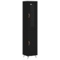 vidaXL Highboard Schwarz 34,5x34x180 cm Holzwerkstoff vidaXL Highboard Schwarz 34,5x34x180 cm Holzwerkstoff
