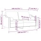 vidaXL 2-Sitzer-Sofa mit Zierkissen Hellgelb 140 cm Stoff vidaXL 2-Sitzer-Sofa mit Zierkissen Hellgelb 140 cm Stoff
