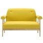 vidaXL 2-Sitzer-Sofa Stoff Gelb vidaXL 2-Sitzer-Sofa Stoff Gelb