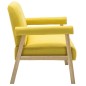 vidaXL 2-Sitzer-Sofa Stoff Gelb vidaXL 2-Sitzer-Sofa Stoff Gelb