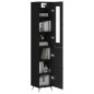 vidaXL Highboard Schwarz 34,5x34x180 cm Holzwerkstoff vidaXL Highboard Schwarz 34,5x34x180 cm Holzwerkstoff