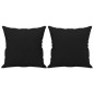 vidaXL 2-Sitzer-Sofa mit Kissen Schwarz 140 cm Mikrofasergewebe vidaXL 2-Sitzer-Sofa mit Kissen Schwarz 140 cm Mikrofasergewebe