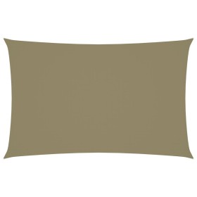 vidaXL Sonnensegel Oxford-Gewebe Rechteckig 2x5 m Beige