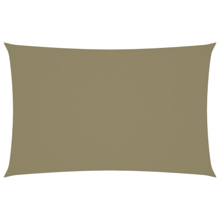vidaXL Sonnensegel Oxford-Gewebe Rechteckig 2x5 m Beige
