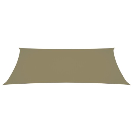 vidaXL Sonnensegel Oxford-Gewebe Rechteckig 2x5 m Beige