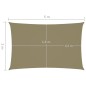 vidaXL Sonnensegel Oxford-Gewebe Rechteckig 2x5 m Beige vidaXL Sonnensegel Oxford-Gewebe Rechteckig 2x5 m Beige