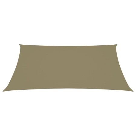 vidaXL Sonnensegel Oxford-Gewebe Rechteckig 3x4,5 m Beige