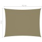 vidaXL Sonnensegel Oxford-Gewebe Rechteckig 3x4,5 m Beige vidaXL Sonnensegel Oxford-Gewebe Rechteckig 3x4,5 m Beige