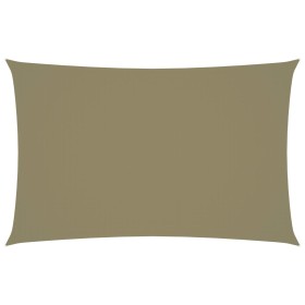 vidaXL Sonnensegel Oxford-Gewebe Rechteckig 4x7 m Beige