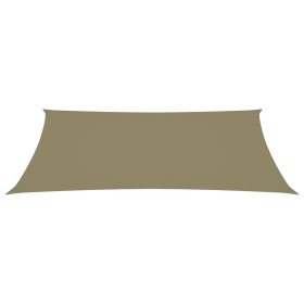 vidaXL Sonnensegel Oxford-Gewebe Rechteckig 4x7 m Beige