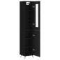 vidaXL Highboard Schwarz 34,5x34x180 cm Holzwerkstoff vidaXL Highboard Schwarz 34,5x34x180 cm Holzwerkstoff