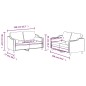 vidaXL 2-tlg. Sofagarnitur mit Kissen Braun Stoff vidaXL 2-tlg. Sofagarnitur mit Kissen Braun Stoff