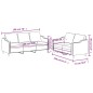 vidaXL 2-tlg. Sofagarnitur mit Kissen Weinrot Stoff vidaXL 2-tlg. Sofagarnitur mit Kissen Weinrot Stoff